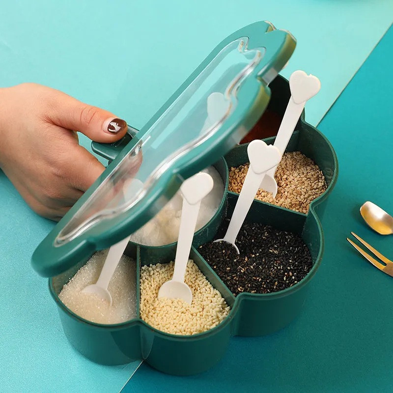 Kutija za začine Staklenke za začine Kuhinjski organizatori za pohranu Posude za začine Posuda za sol i papar 6 u 1 Kutije za začine