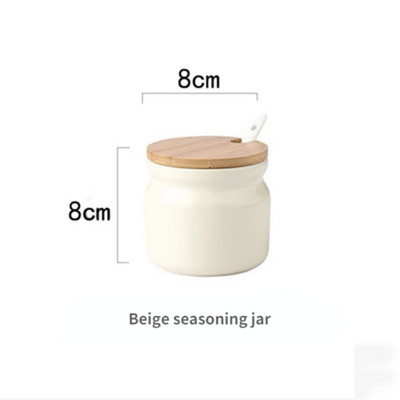 Suport pentru condimente din ceramică nordică Saliera Piper Oțet Sticlă de ulei Zahăr Chili Cutie Condimente Condimente Set Borcane de depozitare Bucătărie de acasă