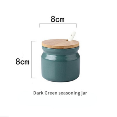 Suport pentru condimente din ceramică nordică Saliera Piper Oțet Sticlă de ulei Zahăr Chili Cutie Condimente Condimente Set Borcane de depozitare Bucătărie de acasă