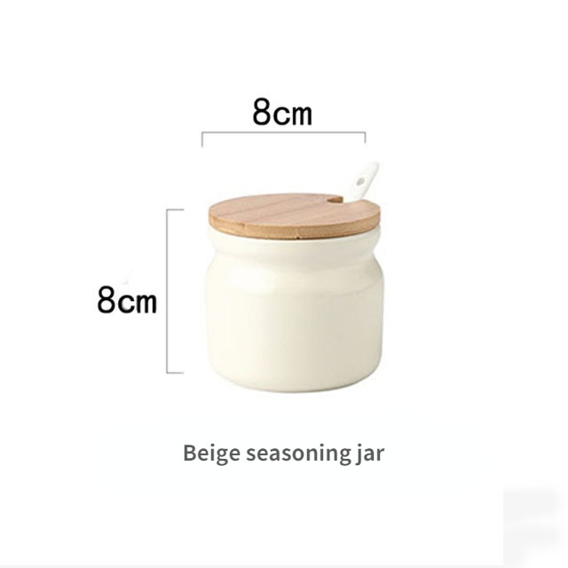 Suport pentru condimente din ceramică nordică Saliera Piper Oțet Sticlă de ulei Zahăr Chili Cutie Condimente Condimente Set Borcane de depozitare Bucătărie de acasă