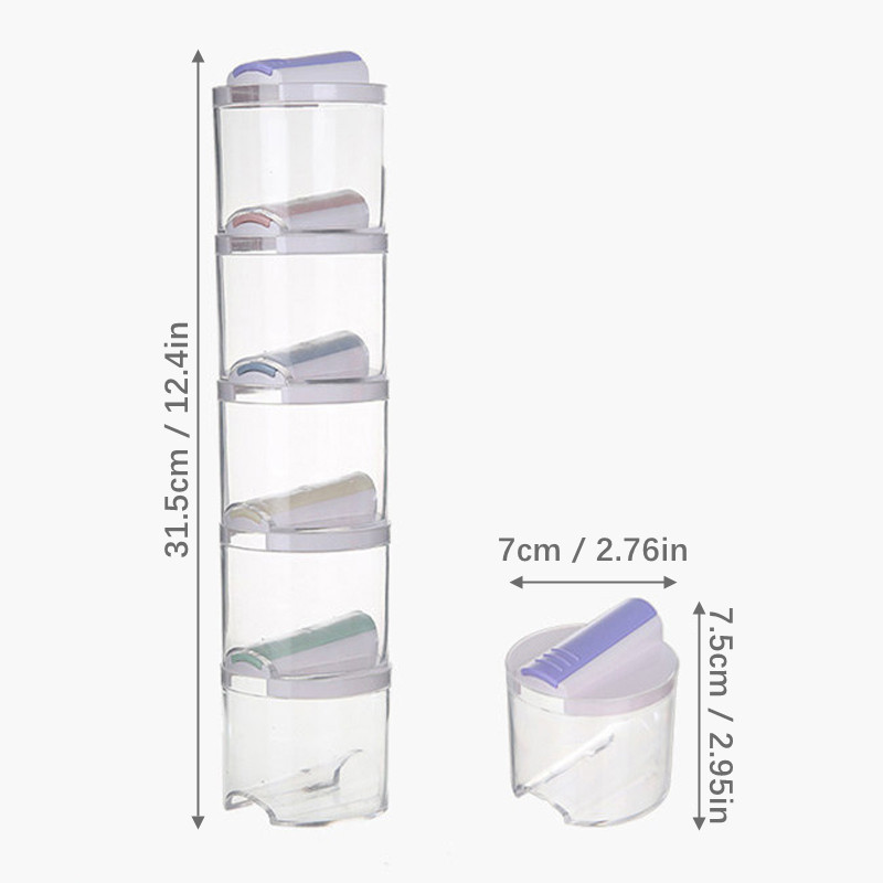 5 bucăți/set Bucătărie Zahăr Sare Piper Raft pentru condimente Cutie de depozitare Condimente Organizator Oală pentru sticlă pentru condiment Set de recipiente pentru condimente