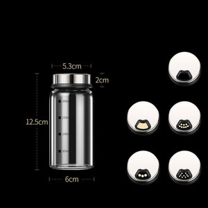 Gadget cu măsură Borcane de condimente din sticlă Organizator pentru sare și piper, zahăr, ierburi, cereale, alimente pentru uz casnic