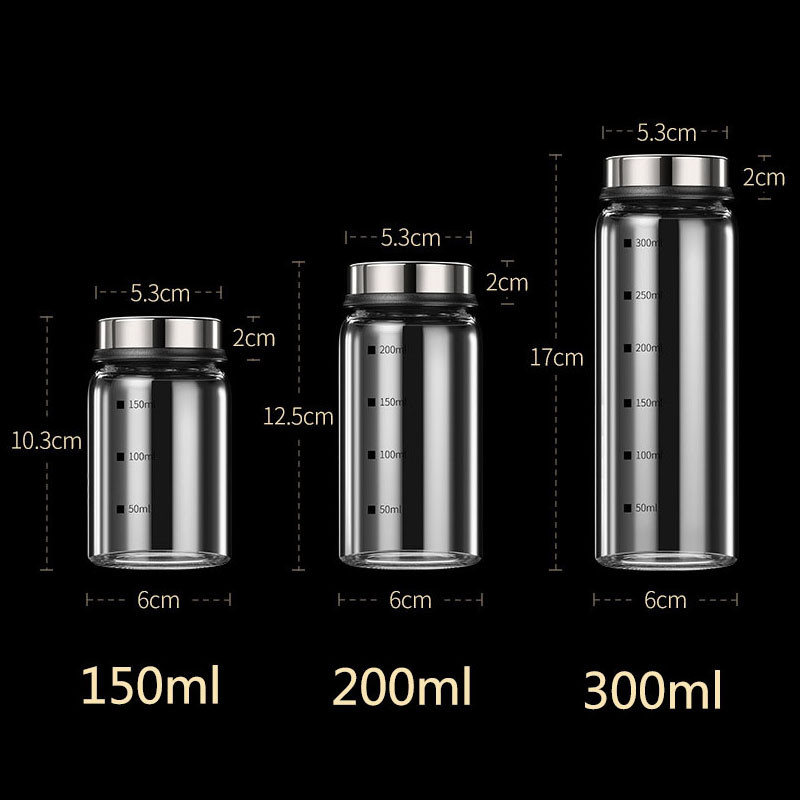 Gadget cu măsură Borcane de condimente din sticlă Organizator pentru sare și piper, zahăr, ierburi, cereale, alimente pentru uz casnic