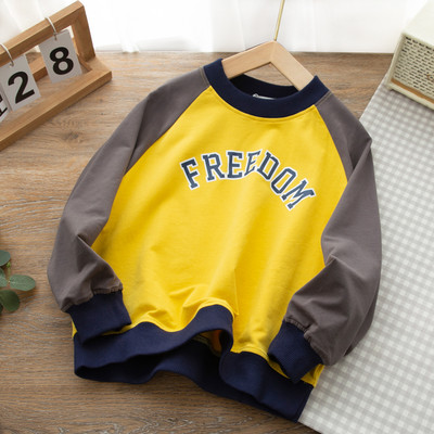 Bluza casual cu aplicatie pentru baieti