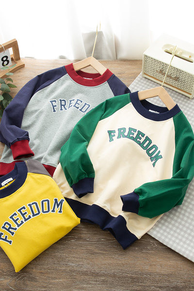 Bluza casual cu aplicatie pentru baieti