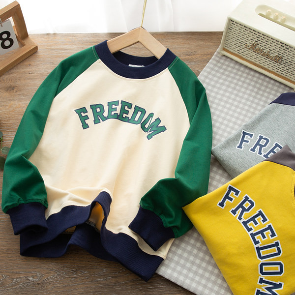 Bluza casual cu aplicatie pentru baieti