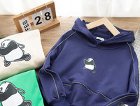 Avara mustriga kapuutsiga dressipluus poistele