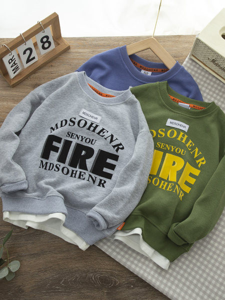 Bluza casual pentru copii cu imprimeu pentru baieti