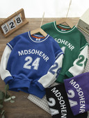 Paprasti berniukų sportiniai megztiniai su užrašais