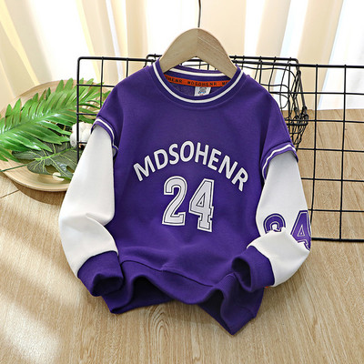 Paprasti berniukų sportiniai megztiniai su užrašais