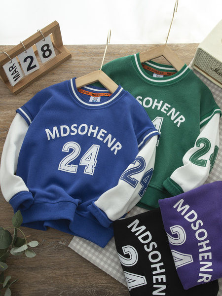 Paprasti berniukų sportiniai megztiniai su užrašais