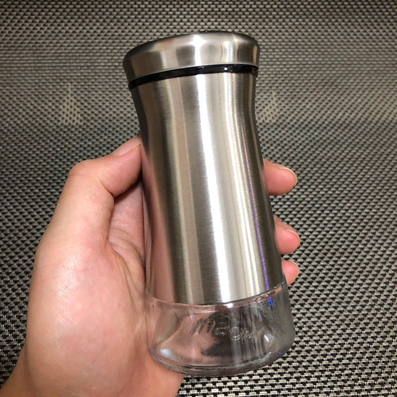 304 rozsdamentes acél fűszeres üveg só- és borsszóró paprikaszóró fűszertartó üveg fűszerkeverő konyhai eszközök