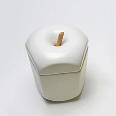 Rezervor de depozitare din ceramică, sculptură creativă de fructe, decorare pentru birou, distribuitor de condimente de bucătărie, vas de zahăr, sare cu capac