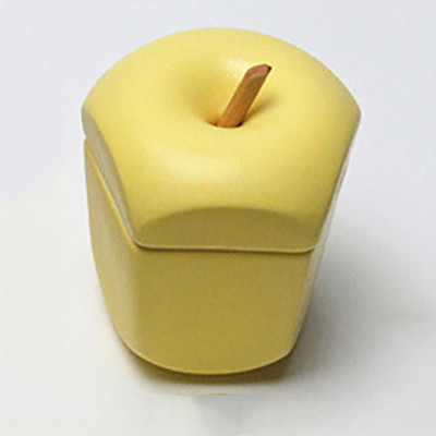 Rezervor de depozitare din ceramică, sculptură creativă de fructe, decorare pentru birou, distribuitor de condimente de bucătărie, vas de zahăr, sare cu capac