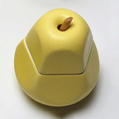 Rezervor de depozitare din ceramică, sculptură creativă de fructe, decorare pentru birou, distribuitor de condimente de bucătărie, vas de zahăr, sare cu capac