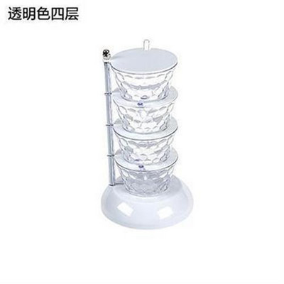 Konyha Függőleges forgatható 4/5 rétegű Fűszerdoboz Átlátszó Fűszeres üvegkészlet Háztartási Sófazék szósz tégely Chilis Konzerv