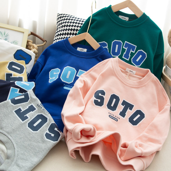 Bluza casual pentru copii cu decolteu oval pentru baieti