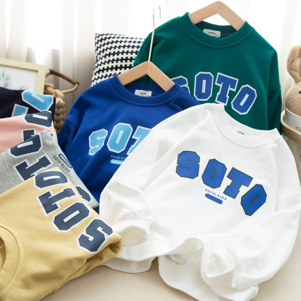 Bluza casual pentru copii cu decolteu oval pentru baieti