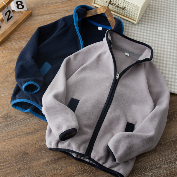 Hanorac fleece pentru copii cu guler inalt