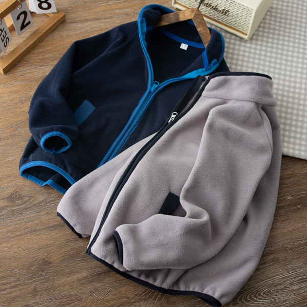 Hanorac fleece pentru copii cu guler inalt