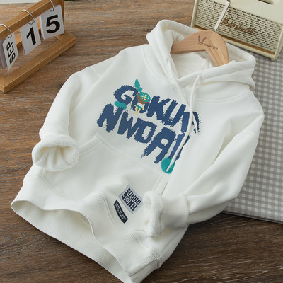 Berniuko palaidi megztiniai su gobtuvu su užrašais