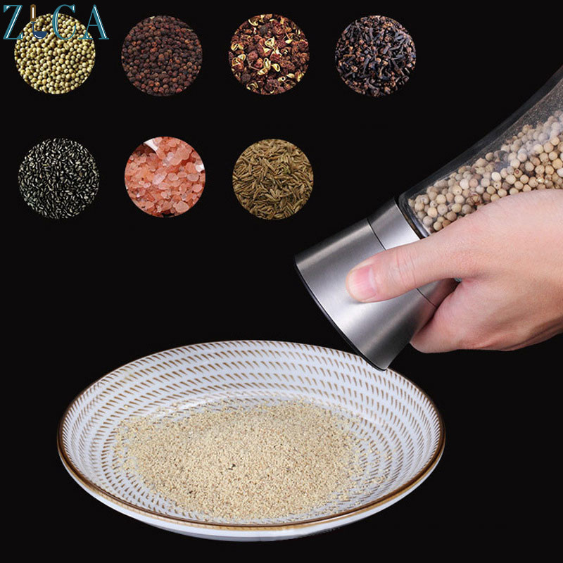 ZLCA nerūdijančio plieno rankinis pipirų druskos prieskonių malūnėlis virtuvės priedai, skirti naudoti restorane Viešbučio namų virtuvė