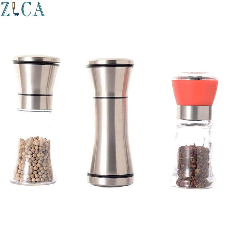 ZLCA nerūdijančio plieno rankinis pipirų druskos prieskonių malūnėlis virtuvės priedai, skirti naudoti restorane Viešbučio namų virtuvė