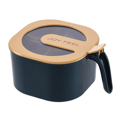 Borcan de condimente de sare și piper cu capac Recipient transparent de condimente Cutie de depozitare pentru condimente Cutii de condimente de dovleac Seturi de recipiente de bucătărie