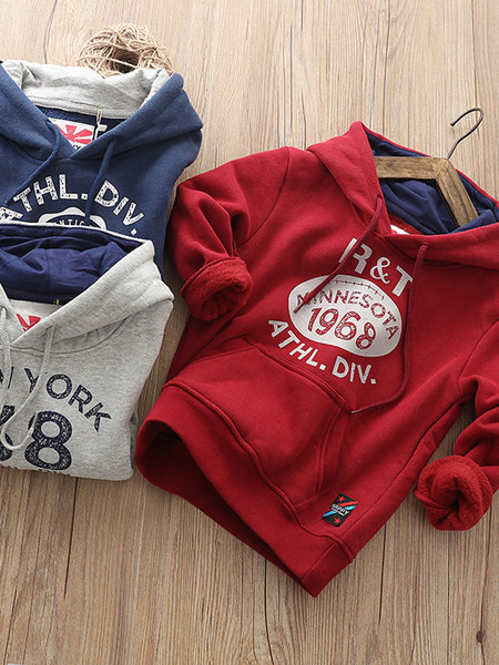 Hanorac casual pentru copii cu buzunar pentru baieti