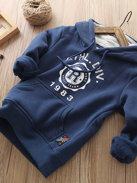 Hanorac casual pentru copii cu buzunar pentru baieti