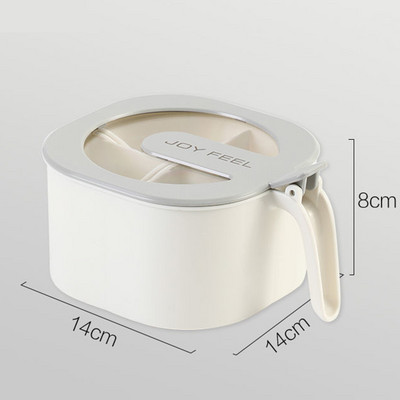 Borcan de condimente de sare și piper cu capac Recipient transparent pentru condimente Cutie de depozitare pentru condimente Cutii de condimente de dovleac Seturi de recipiente de bucătărie