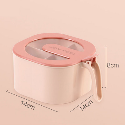 Borcan de condimente de sare și piper cu capac Recipient transparent pentru condimente Cutie de depozitare pentru condimente Cutii de condimente de dovleac Seturi de recipiente de bucătărie