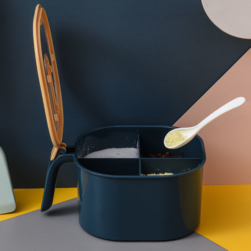 Borcan de condimente de sare și piper cu capac Recipient transparent pentru condimente Cutie de depozitare pentru condimente Cutii de condimente de dovleac Seturi de recipiente de bucătărie