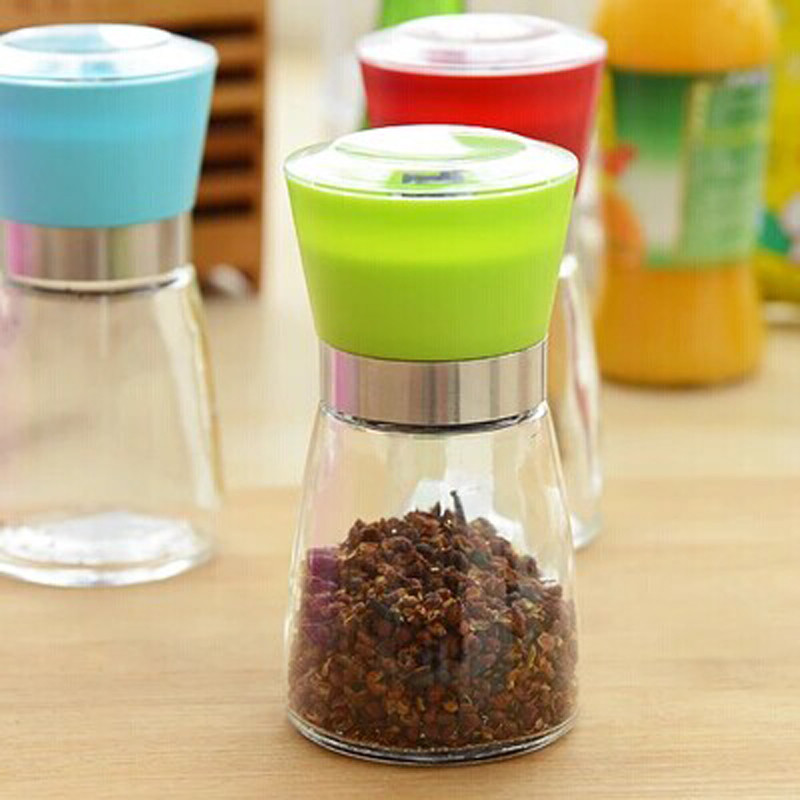 2db/készlet Só- és borsdaráló Üveg kézi Fűszerrázók Herb Muller Főzőeszközök ZL291
