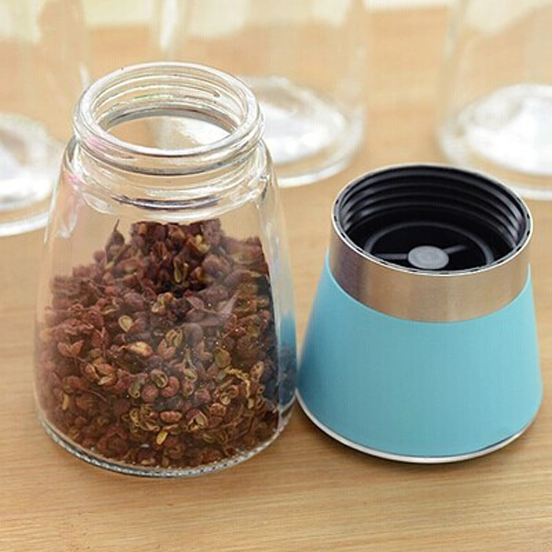 2db/készlet Só- és borsdaráló Üveg kézi Fűszerrázók Herb Muller Főzőeszközök ZL291