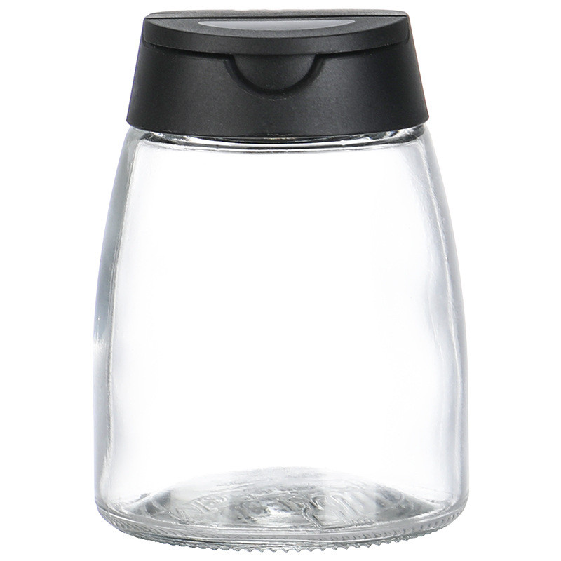 Set de 4 sticle de condimente Bucătărie de uz casnic Sare de sticlă MSG Cutie de condimente cu capac