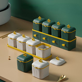 Kutija za začine Kuhinjski pribor Ladica s više rešetki Sol mononatrijev glutamat Papar Staklenka Kombinirani set staklenki za začine Alati za začine