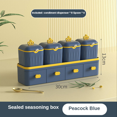 Kutija za začine Kuhinjski pribor Ladica s više rešetki Sol mononatrijev glutamat Papar Staklenka Kombinirani set staklenki za začine Alati za začine