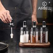 Staklo Kuhinjski set začina za začine Boce Sol i papar Žlica Staklenke Kist za ulje Posuda za med Posuda za hranu Posuda za pohranu Prozirni poklopac