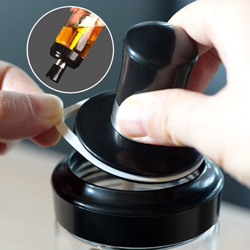 Condimente de sticlă Kit de condimente de bucătărie Sticle Sare și piper Linguri Borcane Perie pentru ulei Recipient pentru miere Set alimente Depozitare Capac transparent