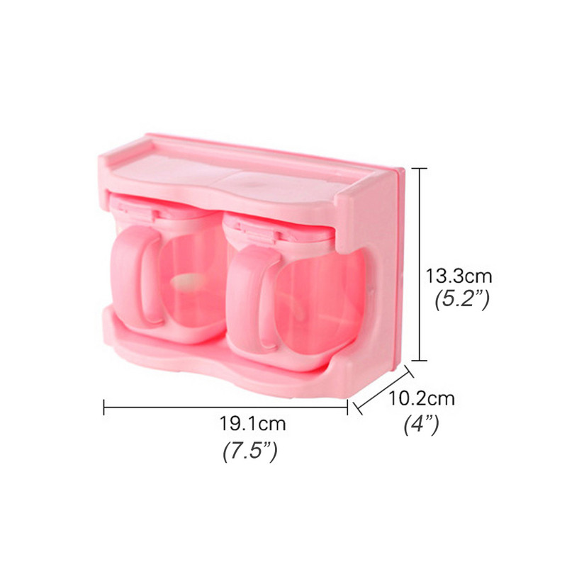 2/3/4 Grile Organizator de Bucătărie Cutii de depozitare cu linguri Borcan de condimente de zahăr transparent Sticlă de sare Accesorii de bucătărie