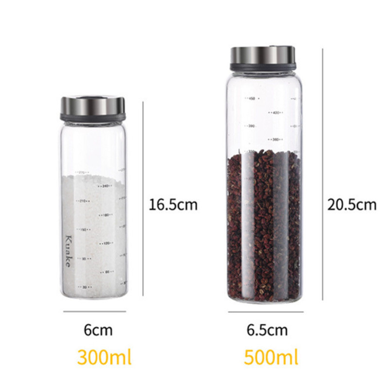 Condimente creative din sticlă pot sare susan solid sigiliu condiment sticla piper agitator cu capac rotativ borcan de condimente unelte de bucătărie