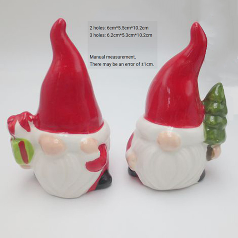 Kézzel készített kerámia festett só-borsszóró készlet - Mikulás, hóember, pulyka, pingvin, mézeskalács ember szakács, sütőtök, koponya