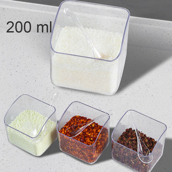 Стелаж за консервирана сол Кутия за съхранение Инструменти за захар Подправки Кухненска кутия Кухненска сол Кутия за захар и подправки Стенен тип чекмедже