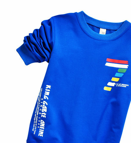 Fiú alkalmi sport pulóver hosszú ujjal