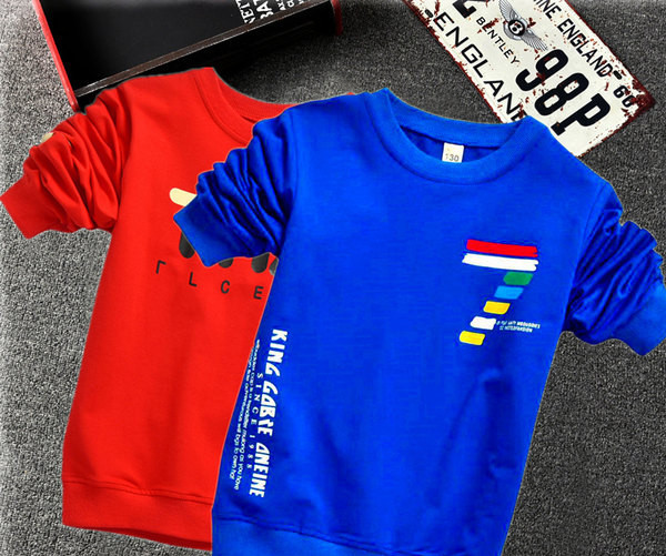 Fiú alkalmi sport pulóver hosszú ujjal