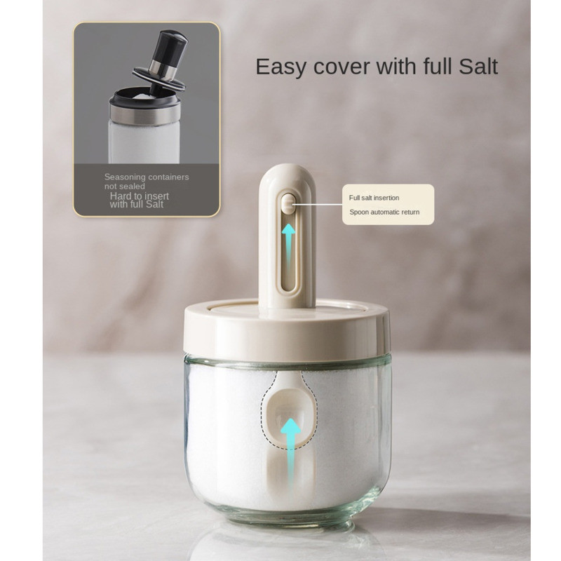 Teleskopinis prieskonių butelis Druskos kiaulės Rūsiai Buitinė virtuvė Prieskonių dėžutė su šaukštu