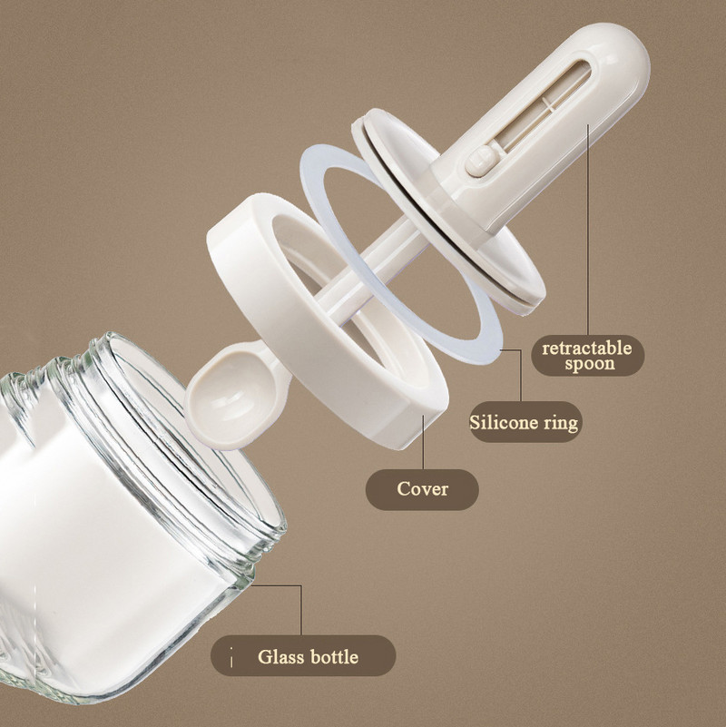 Teleskopinis prieskonių butelis Druskos kiaulės Rūsiai Buitinė virtuvė Prieskonių dėžutė su šaukštu