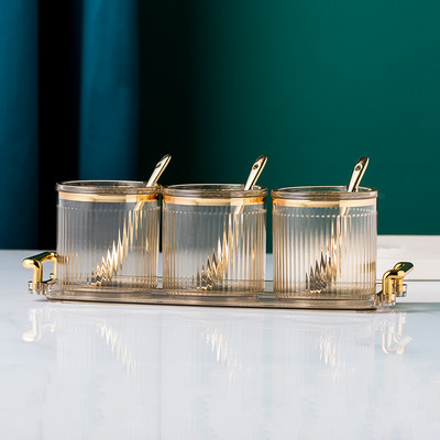 Set borcane din plastic pentru condimente Accesorii pentru bucătărie Instrumente pentru condimente Recipient pentru condimente Saliera Cutie pentru condimente Borcan pentru condimente Sticla pentru condimente