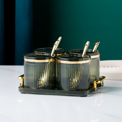 Set borcane din plastic pentru condimente Accesorii pentru bucătărie Instrumente pentru condimente Recipient pentru condimente Saliera Cutie pentru condimente Borcan pentru condimente Sticla pentru condimente